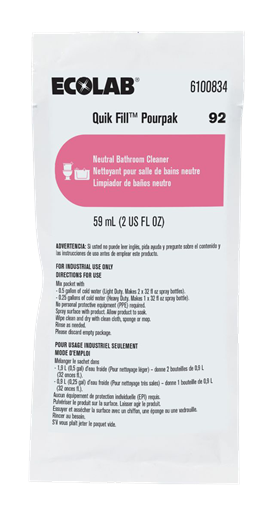 FaciliPro 92 Pourpak Concentrated Neutral Bathroom Cleaner GS
