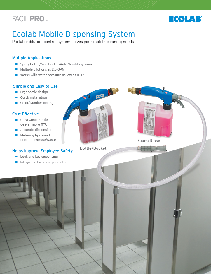 Ecolab Metering Tip Chart