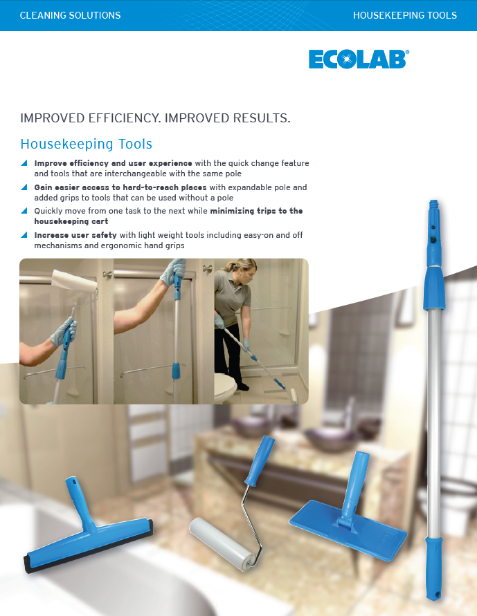 Housekeeping Tools Sell Sheet