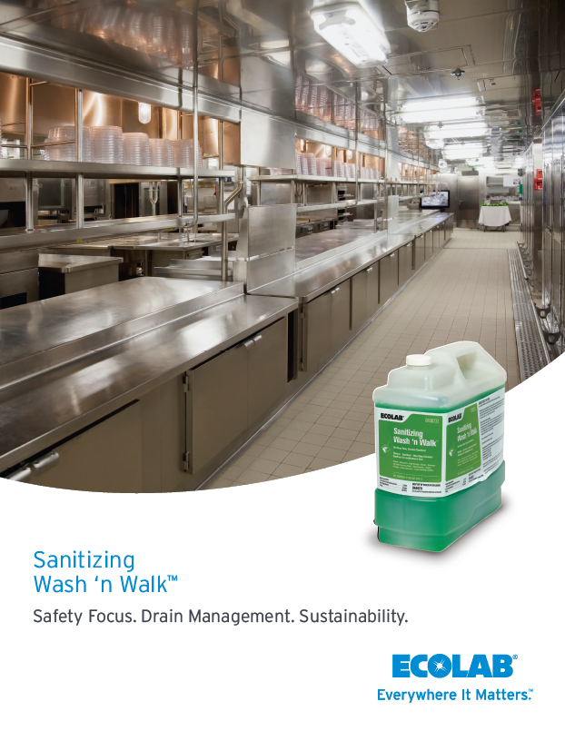 Sanitizing Wash 'n Walk Brochure