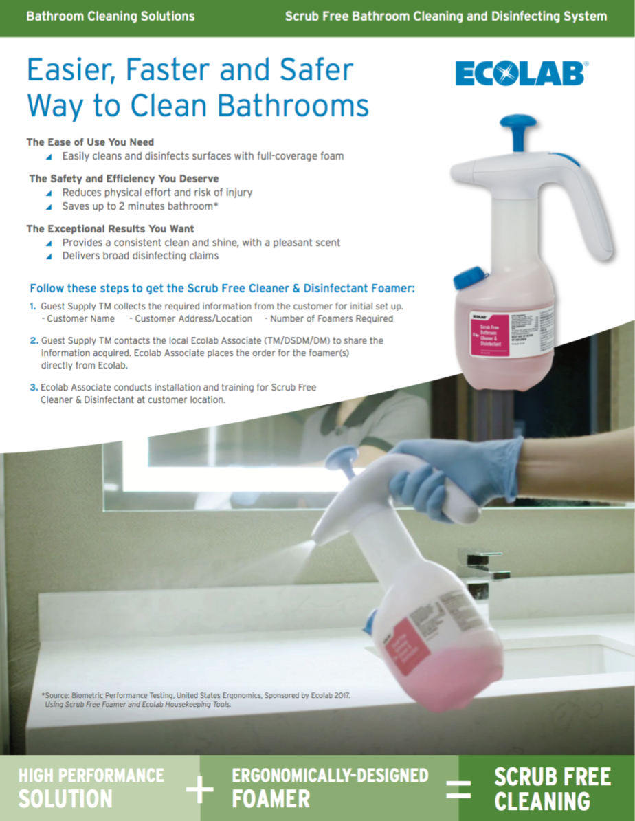 Scrub Free Bathroom Cleaner and Disinfectant