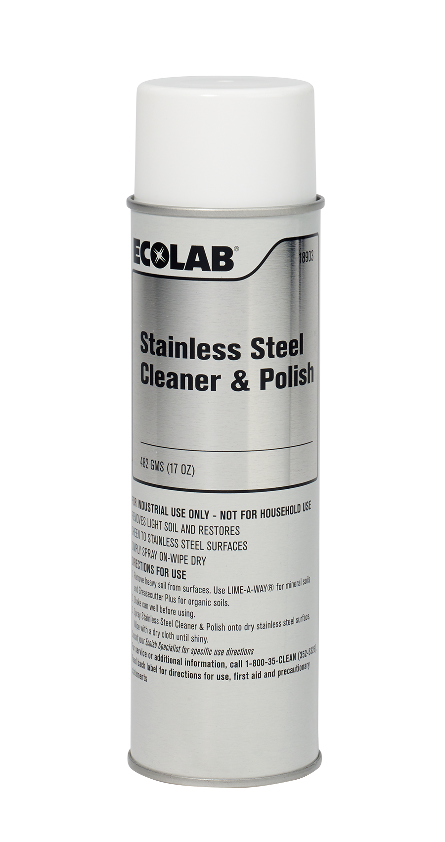 Ecolab® Stainless Steel Cleaner & Polish - 17 oz. Aerosol