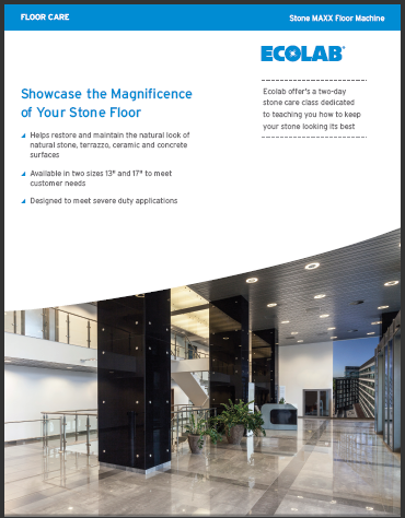 Stone MAXX Floor Machine Sell Sheet